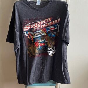 Mens Racing Smoke Rises Graphic T-Shirt